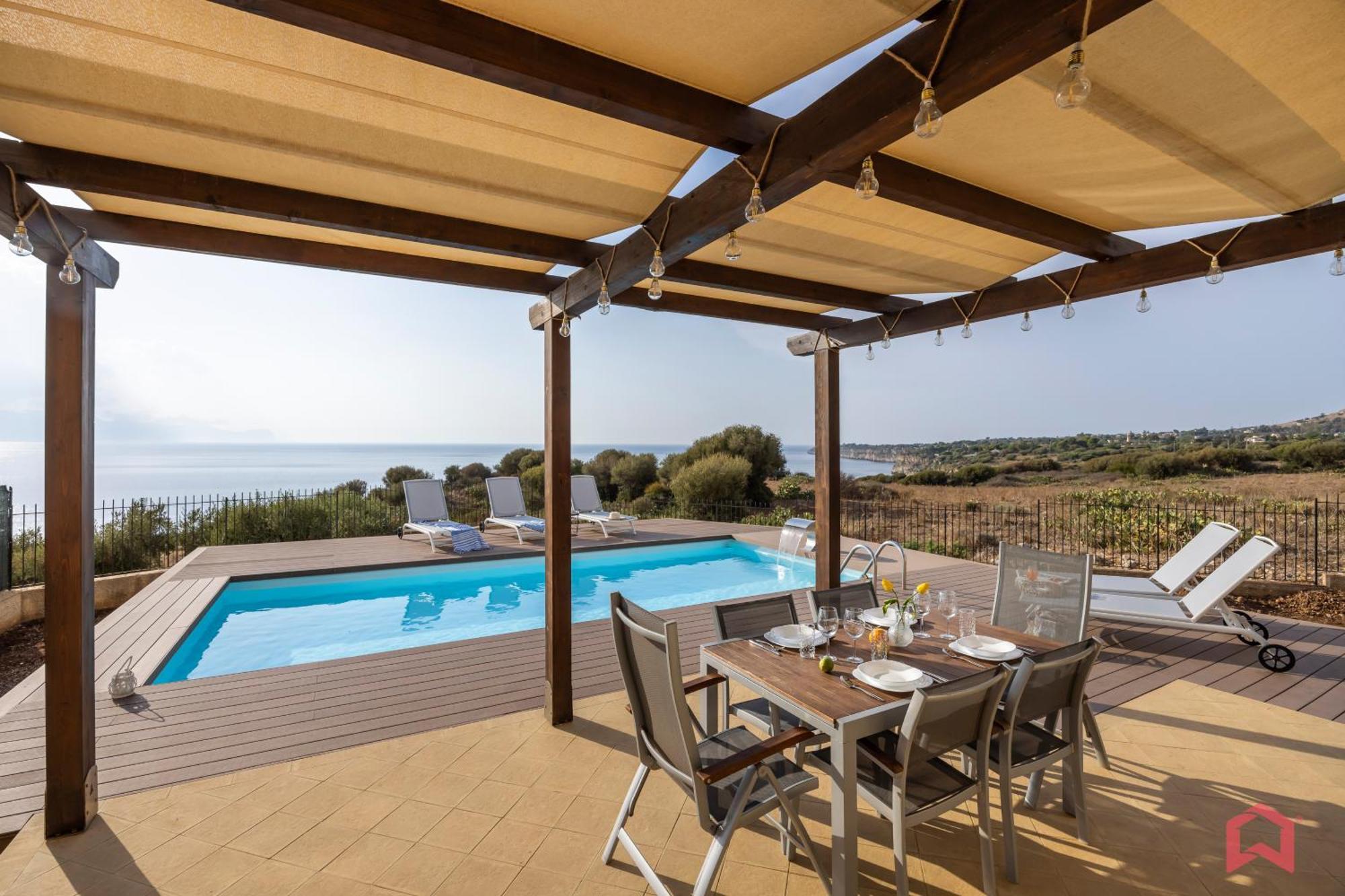 Villa With Sea View Private Pool Terrasini Exterior foto